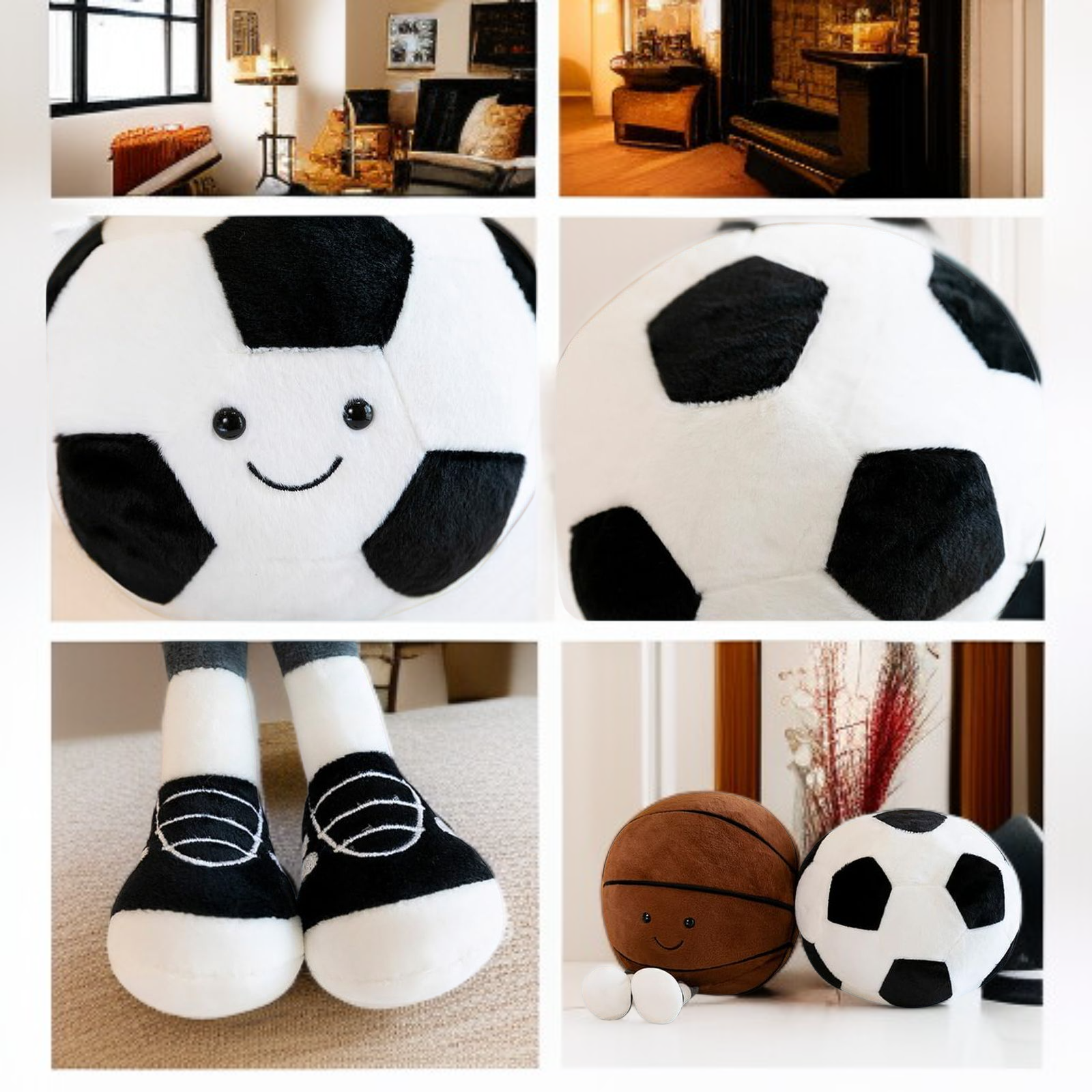 バスケットボール＆サッカーぬいぐるみ玩具