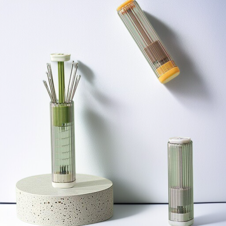 Kit de costura manual pequeño retráctil