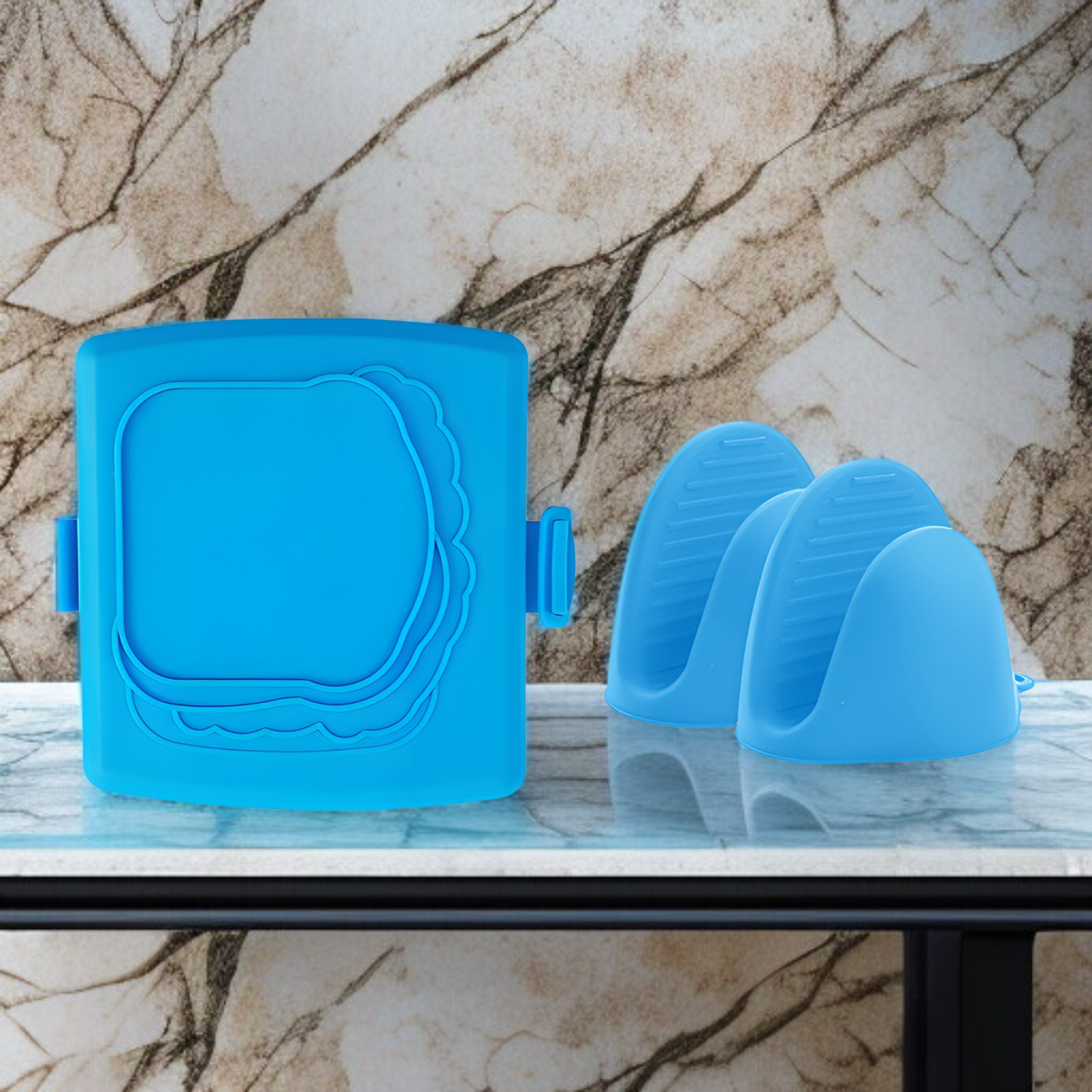 電子レンジでパンを焼く焼き皿の使い方イメージ