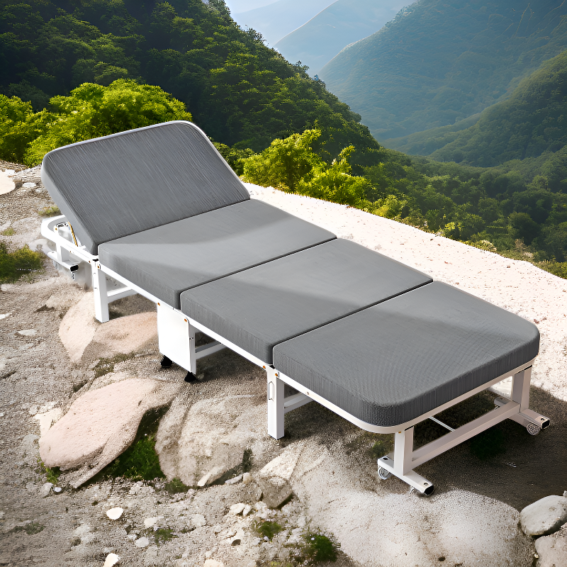Cama multifuncional de madera plegable para exteriores