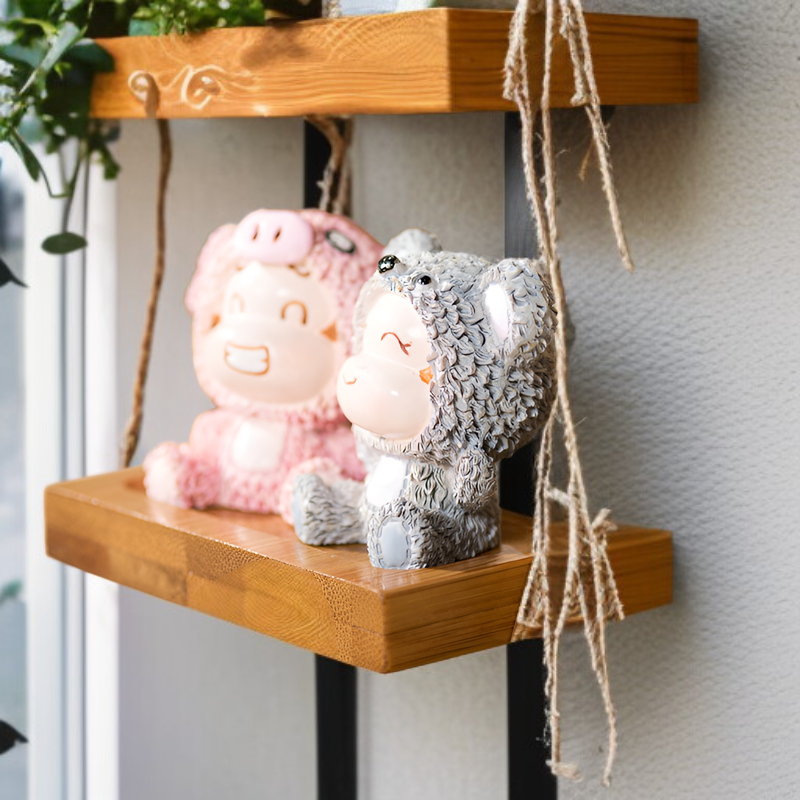 デスクトップフラワースタンド 小さな植木鉢用植物スタンド 竹製 小さな鉢植え植物に最適