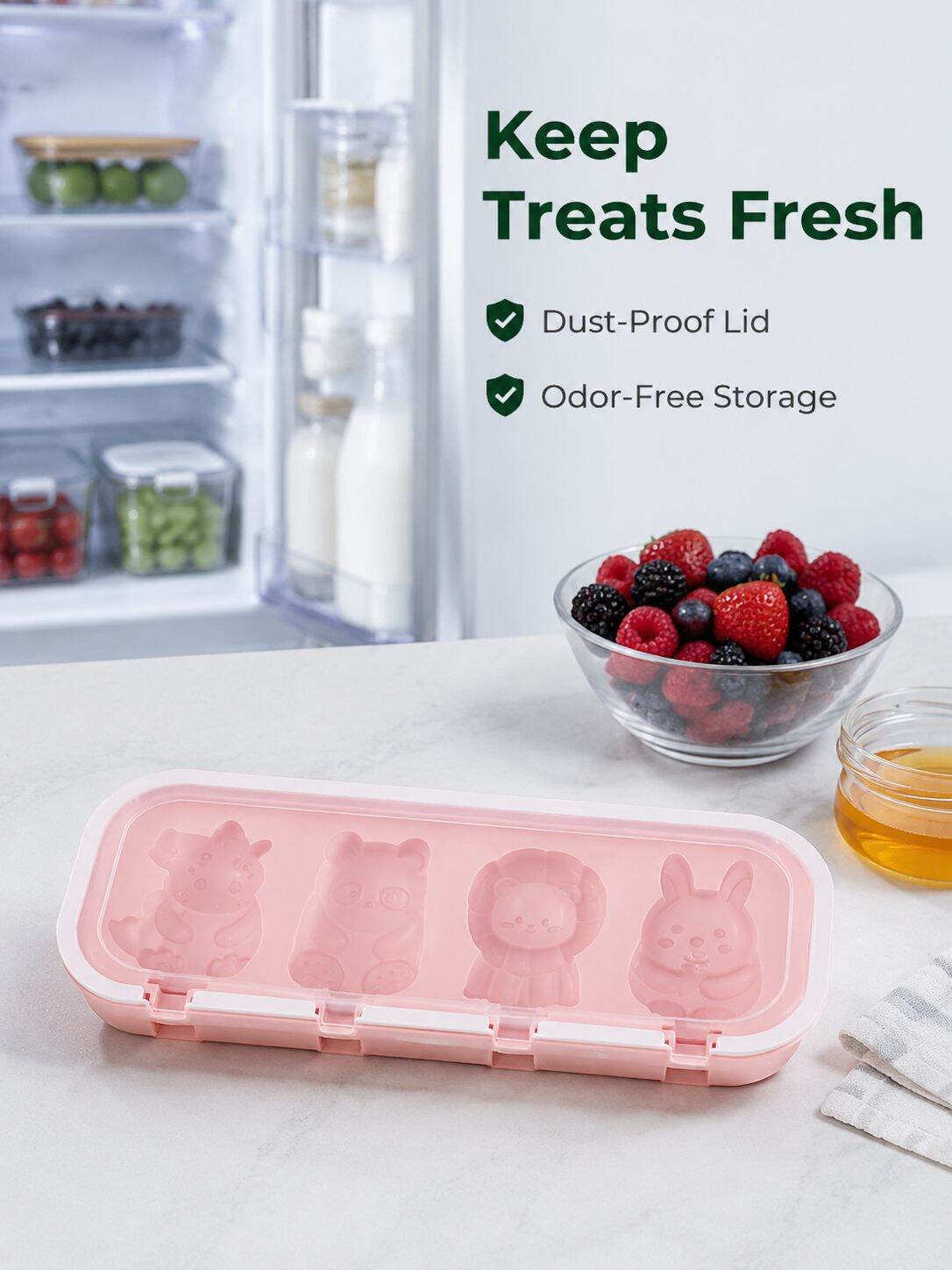 Silicone Popsicle & Ice Cream Molds, Homemade Cheese Stick Maker for Kids