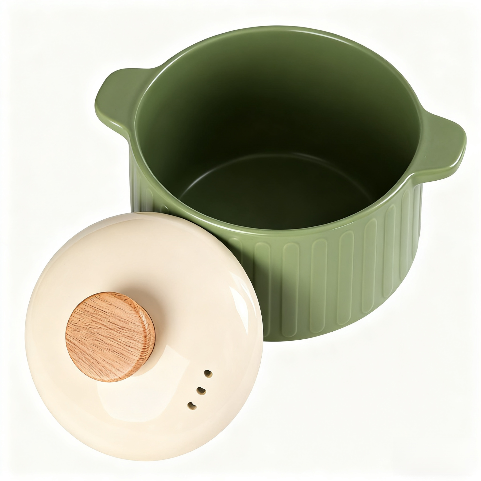 หม้อหุงช้าทนอุณหภูมิสูงในครัวเรือน หม้อหิน หม้อซุปเซรามิก