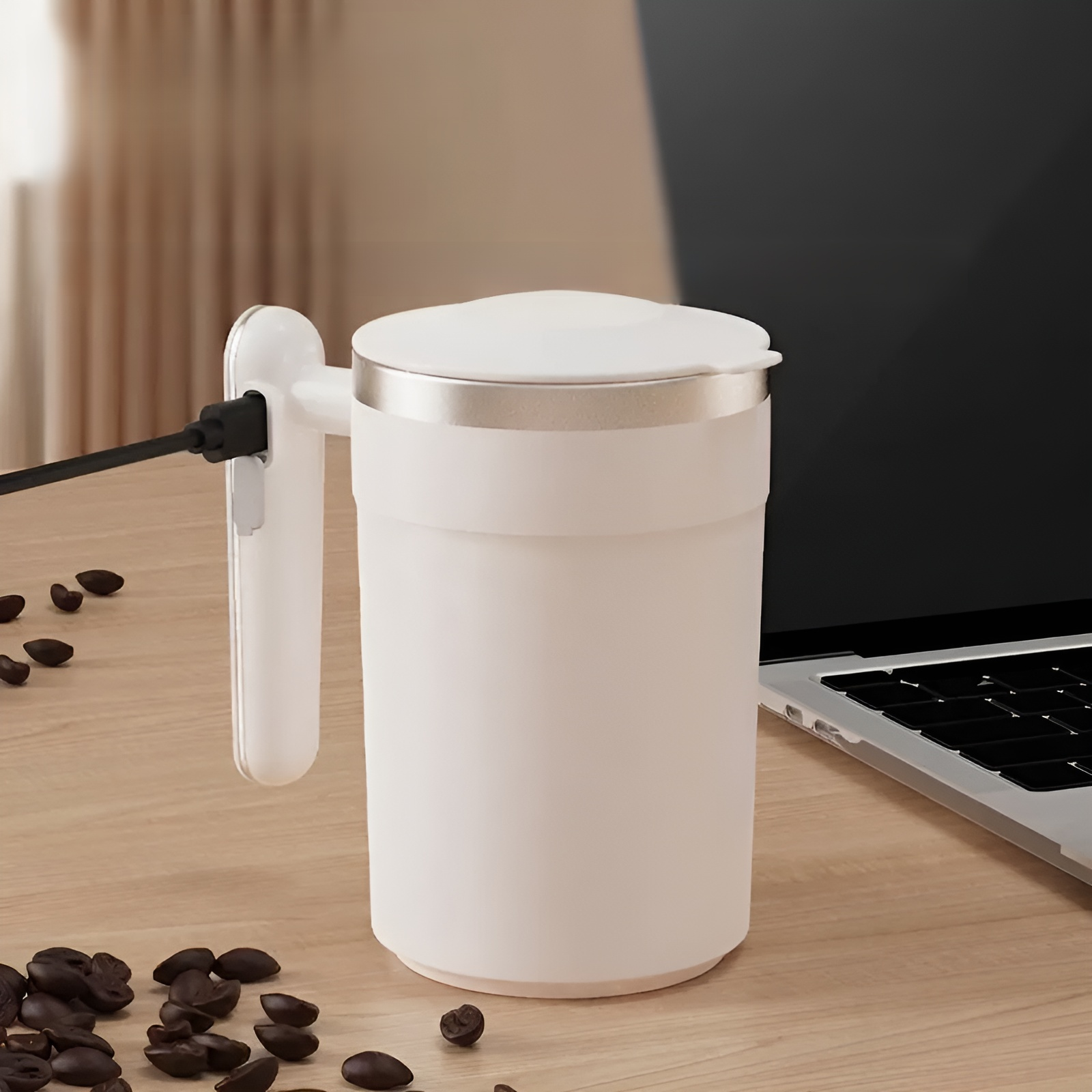 Temperature Measuring Automatic Blending Coffee Cup