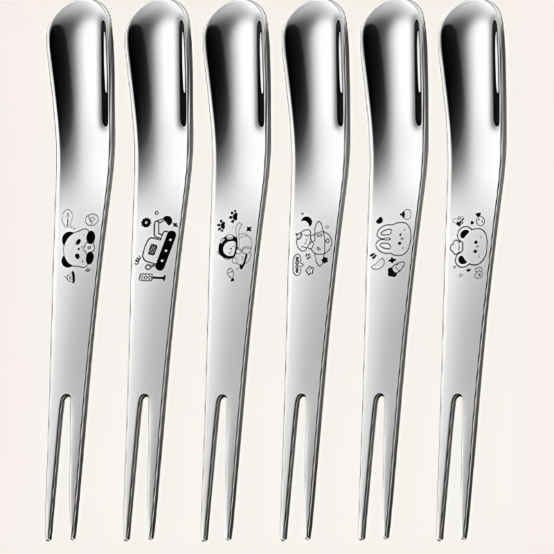 스테인리스 미니 과일 포크 6개입