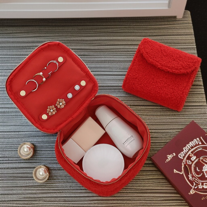 Bolsa de cosméticos suave y espaciosa