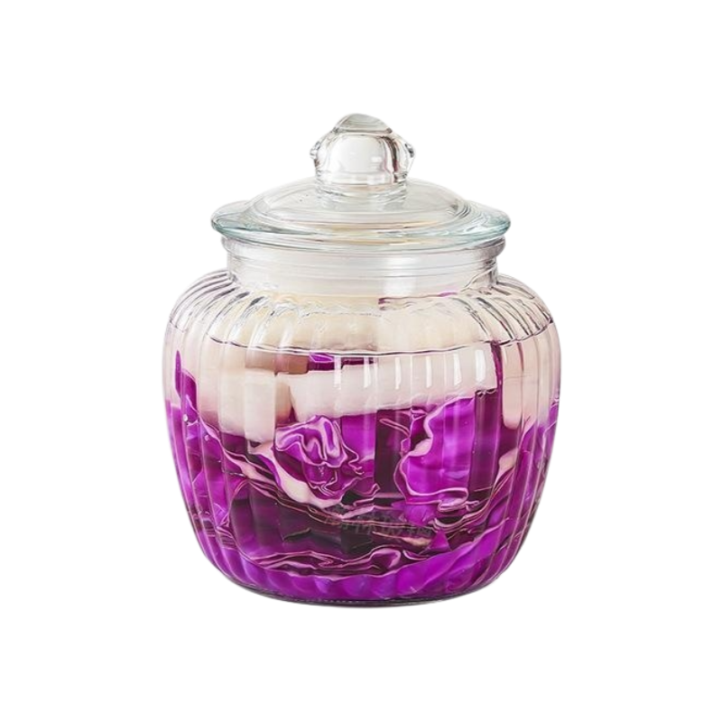 Large-capacity thickened glass airtight jar