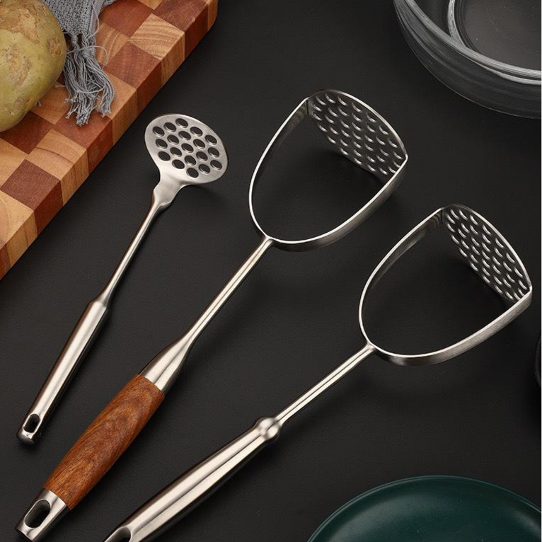 不鏽鋼馬鈴薯泥壓泥器 家用副食品攪拌器 馬鈴薯泥勺
