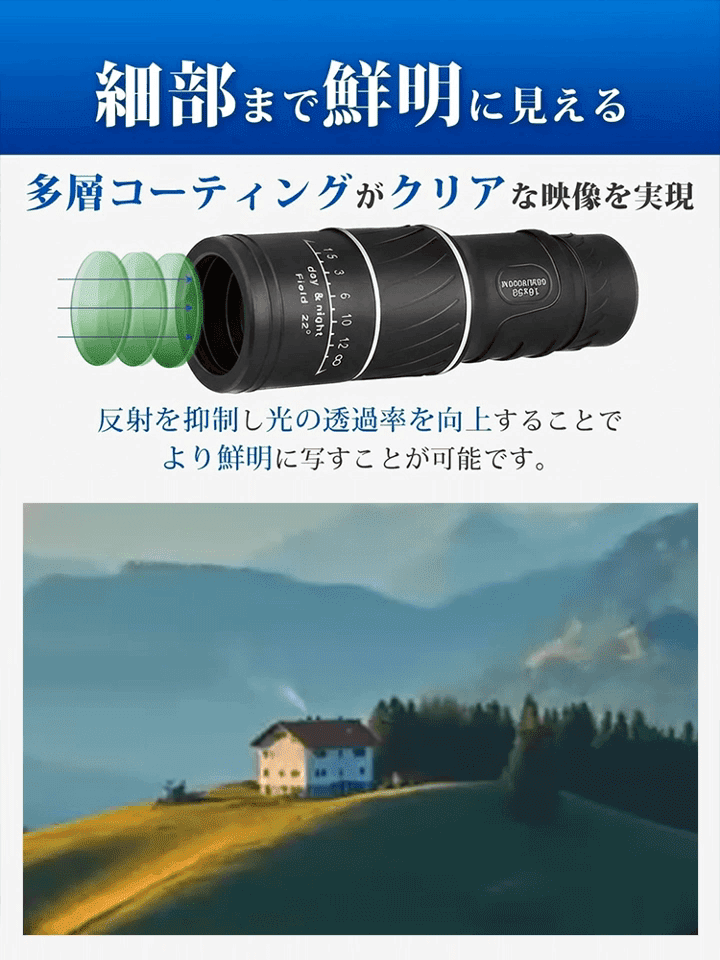 ポータブル高清単眼鏡