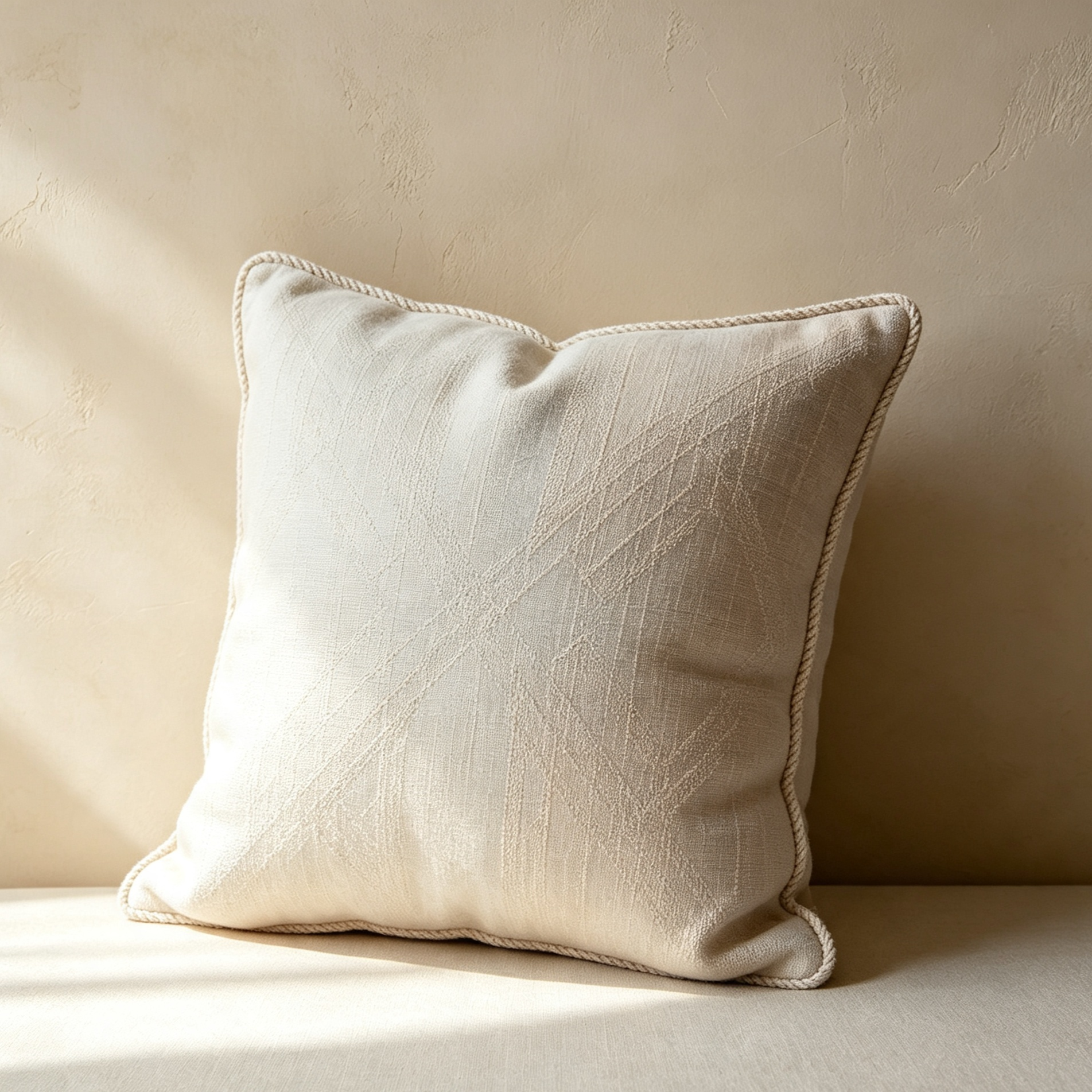 Jacquard woven cushion
