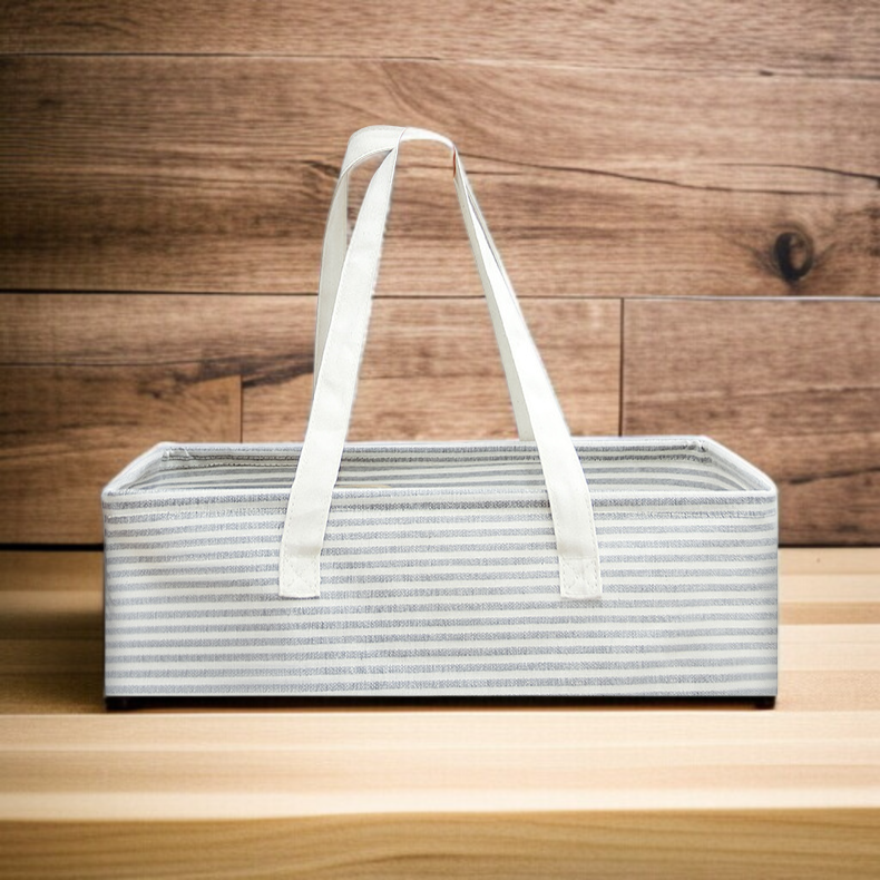 스트라이프 라지 세탁 바구니 접이식 수납 가방 옷 수납 바구니 더러운 옷 바구니 패브릭 세탁 바구니