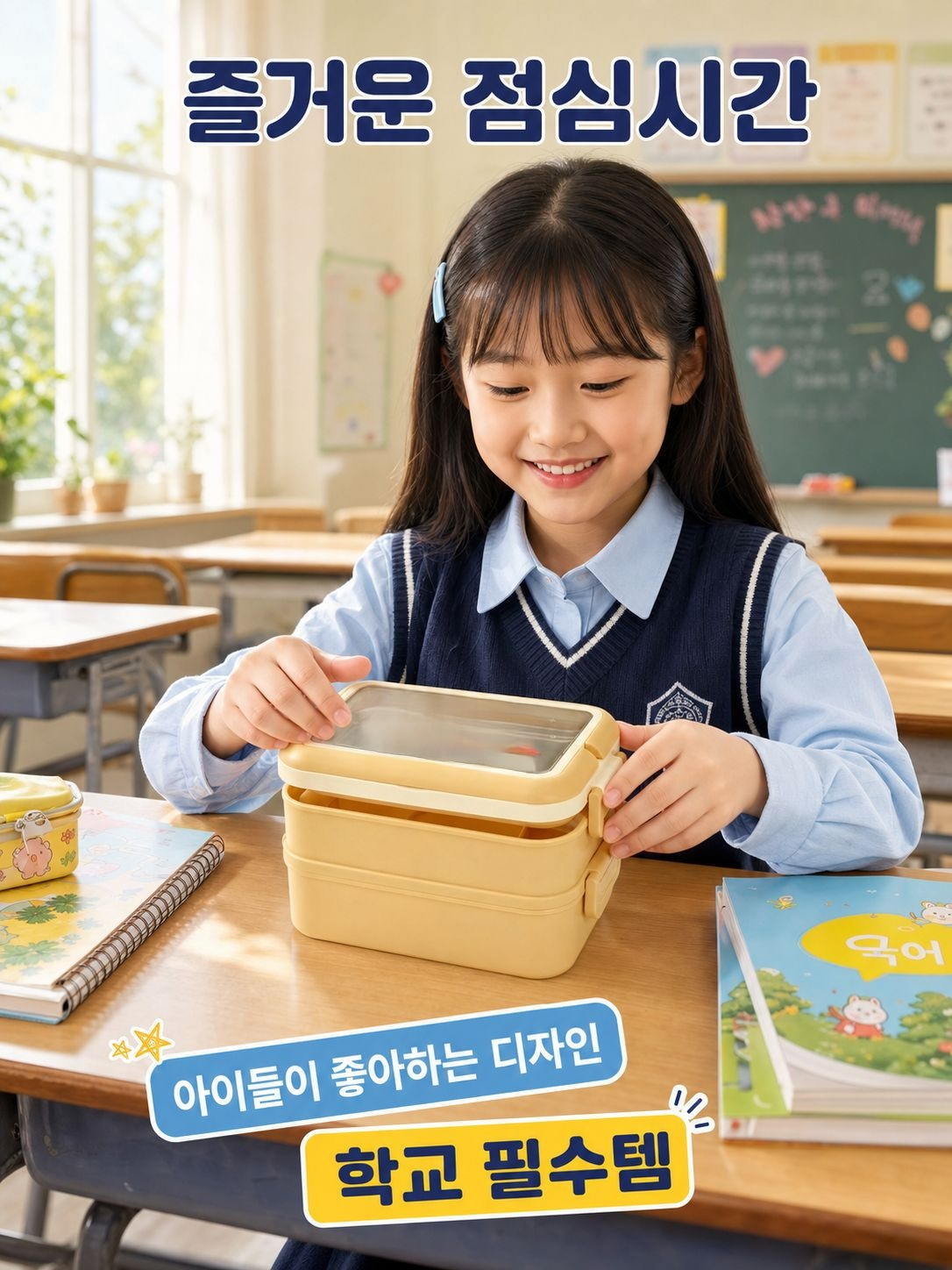 산리오 캐릭터 스텐 보온 런치박스 소풍도시락