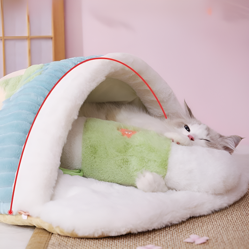  ที่นอนแมวอบอุ่นสำหรับหลายตัวในบ้าน