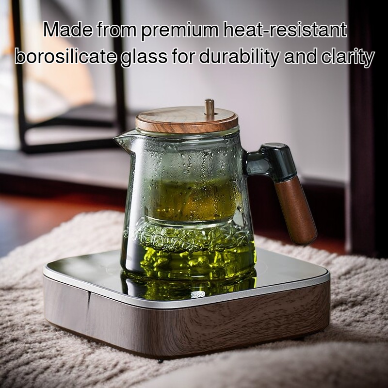 New style tea water separator glass teapot