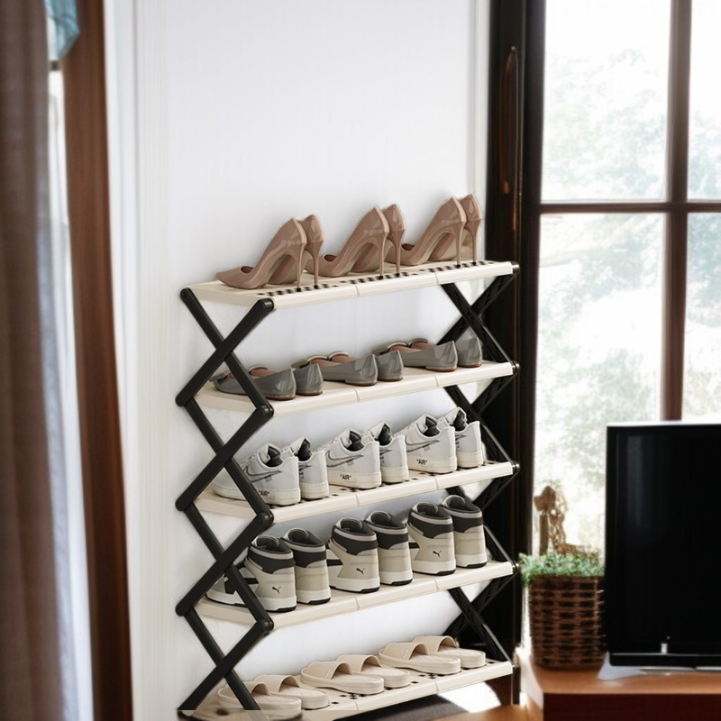 Mehrstöckiges Schuhregal für den Hausgebrauch Regal faltbar tallationsfreies Schuhregal TürSchuhschr
