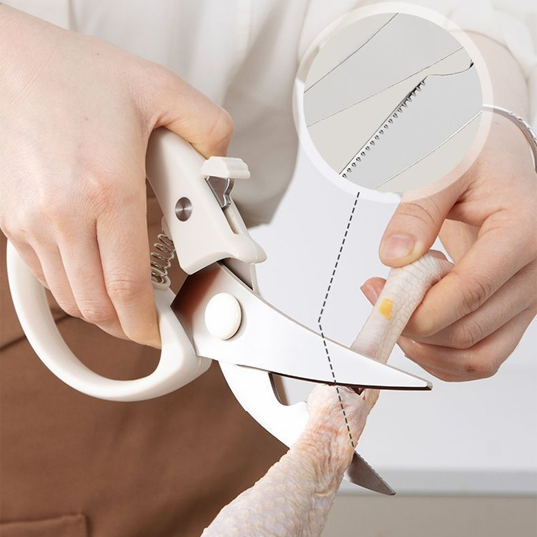 Stainless steel household strong chicken bone shears