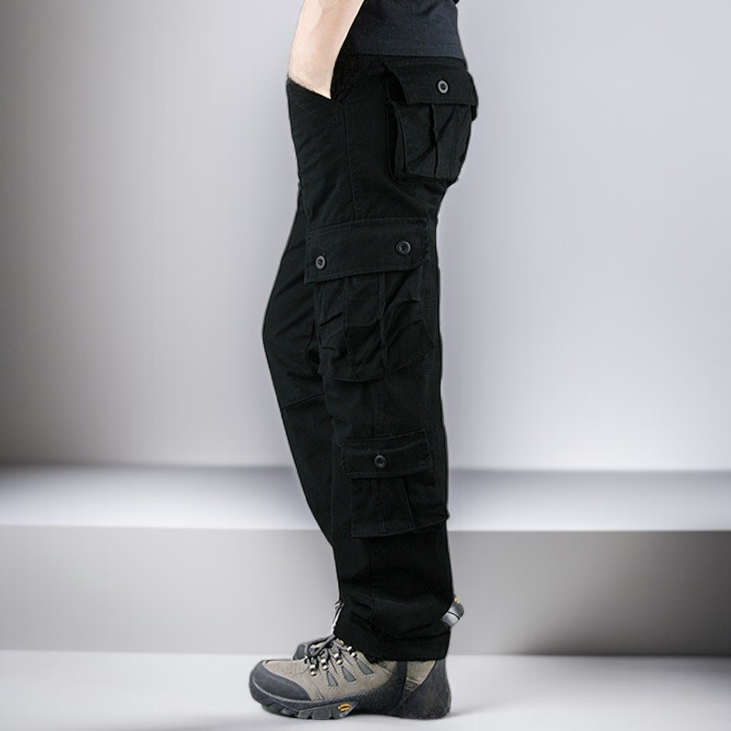 남성 빅사이즈 8포켓 카고 팬츠 와이드 일자 캐주얼 바지