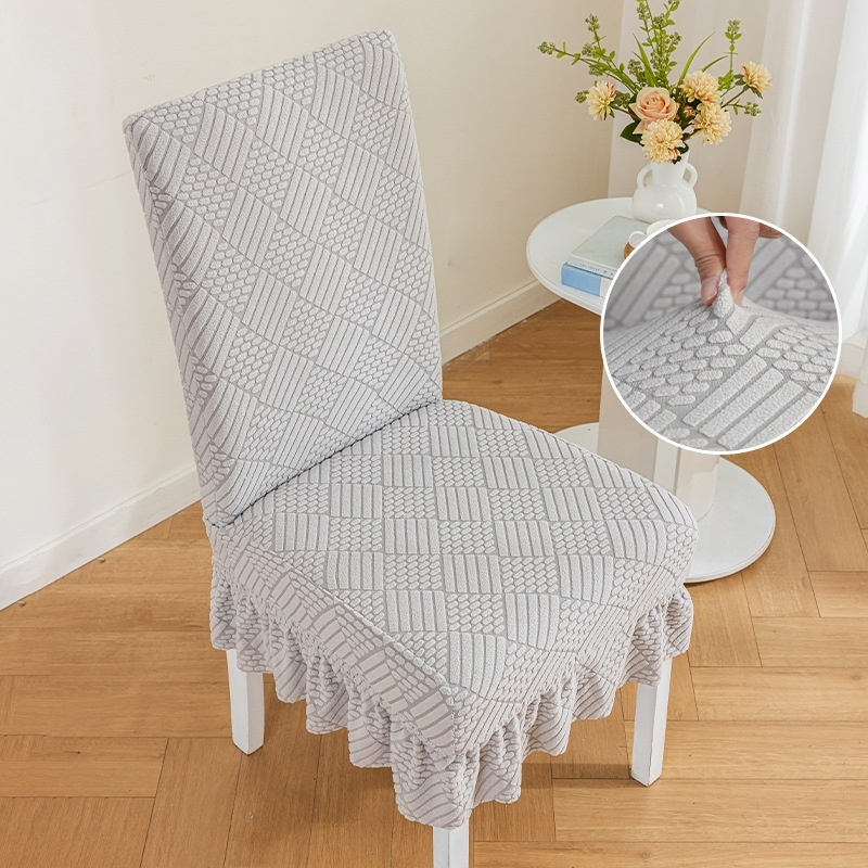 Thick Elastic Anti-Slip Skirt Chair Cover