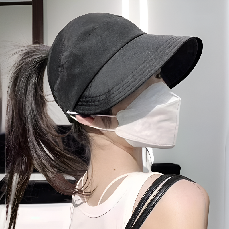 여성 풀커버 캡 모자 패션 작은 모자