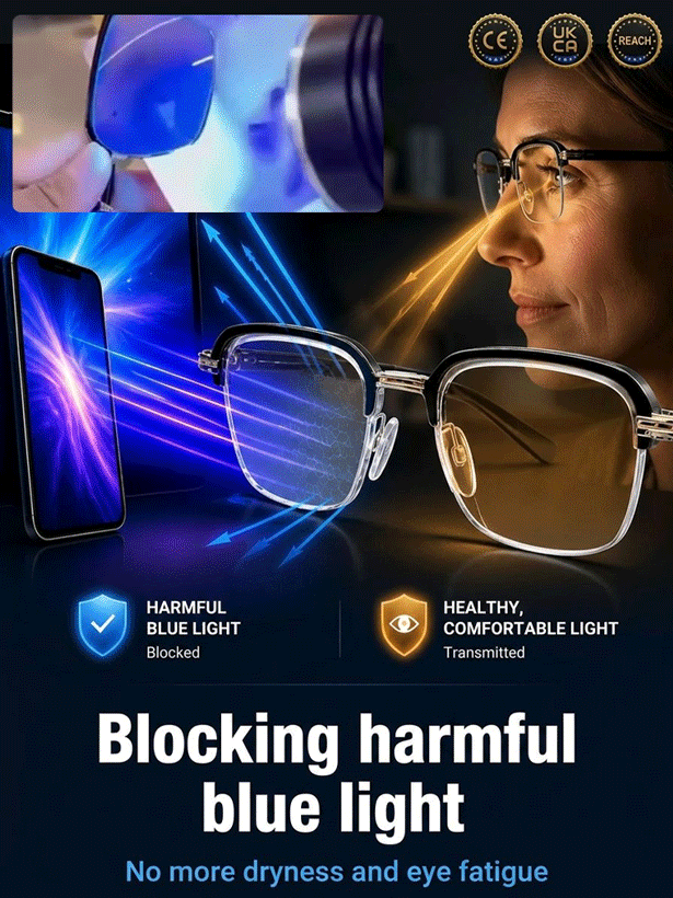 【Last Day Sale】HD Fashion Blue Light Blocking Reading Glasses