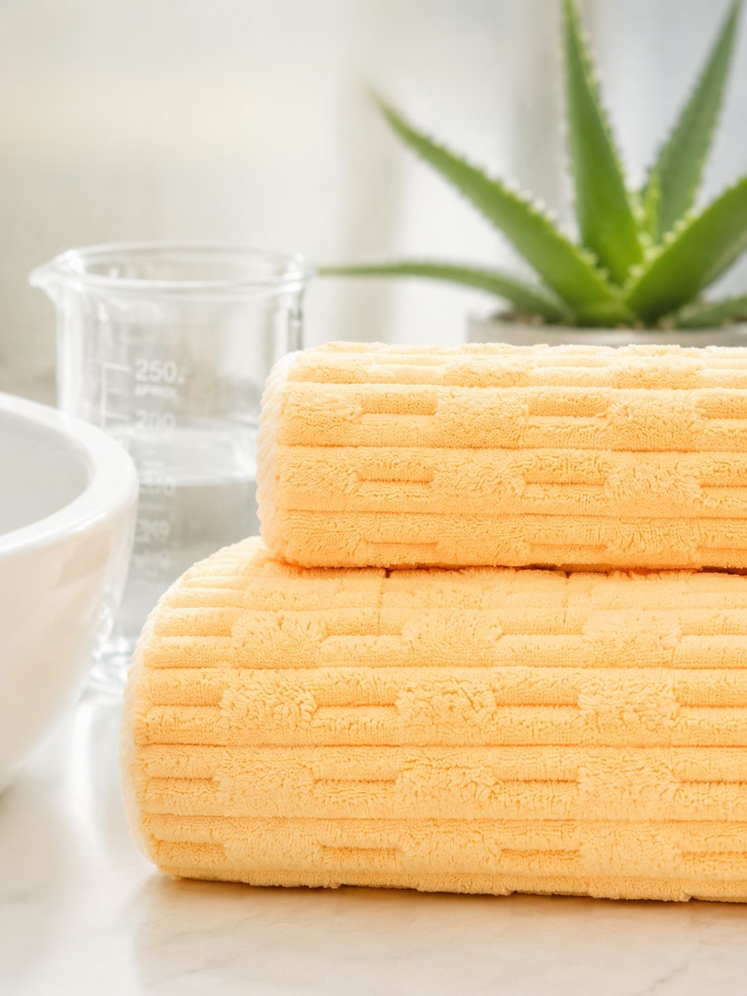 High absorbency bath towel detail