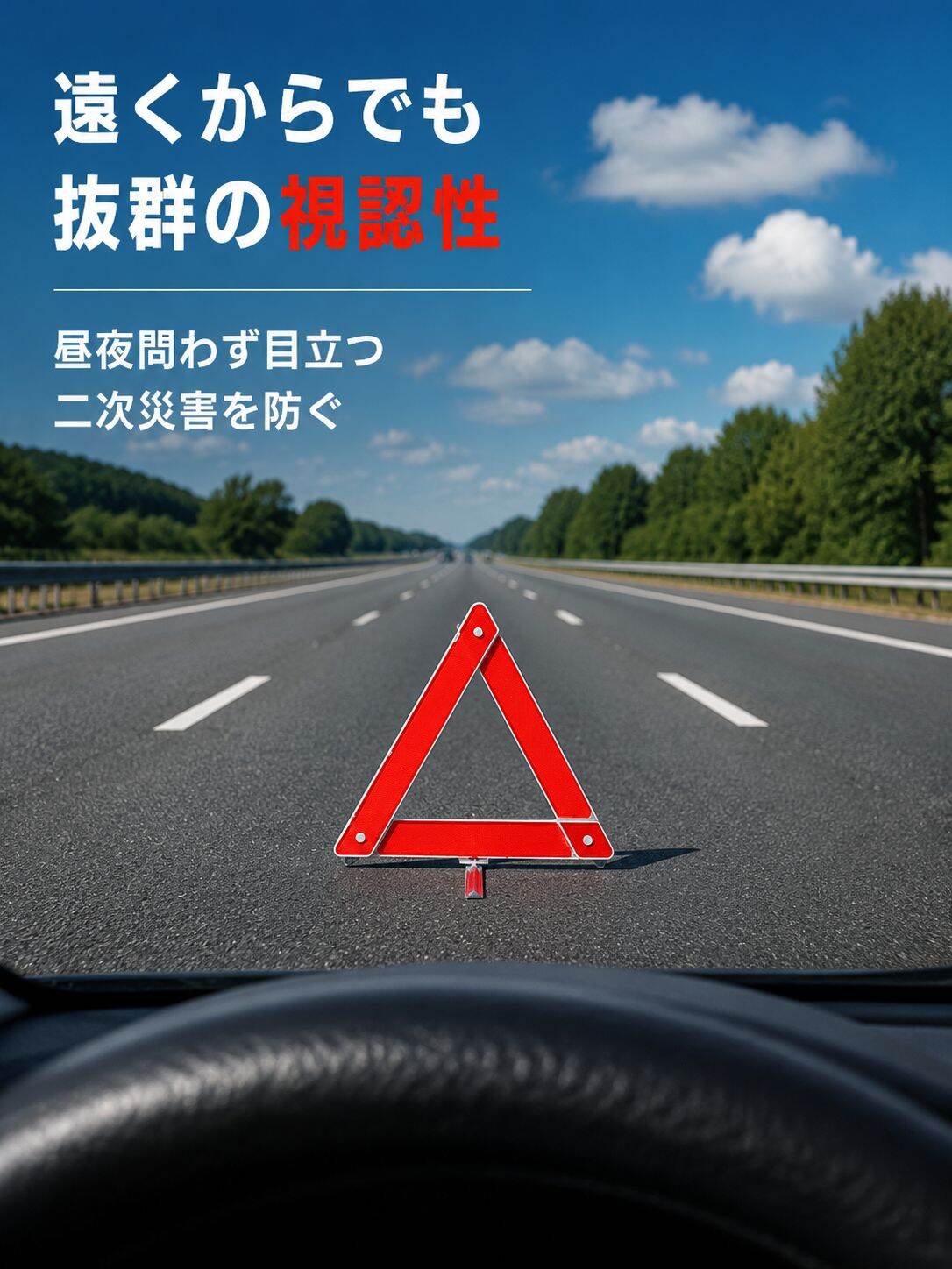 自動車警告三角板 国家標準モデル