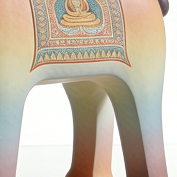 Detalle de la silla temática animal para niños