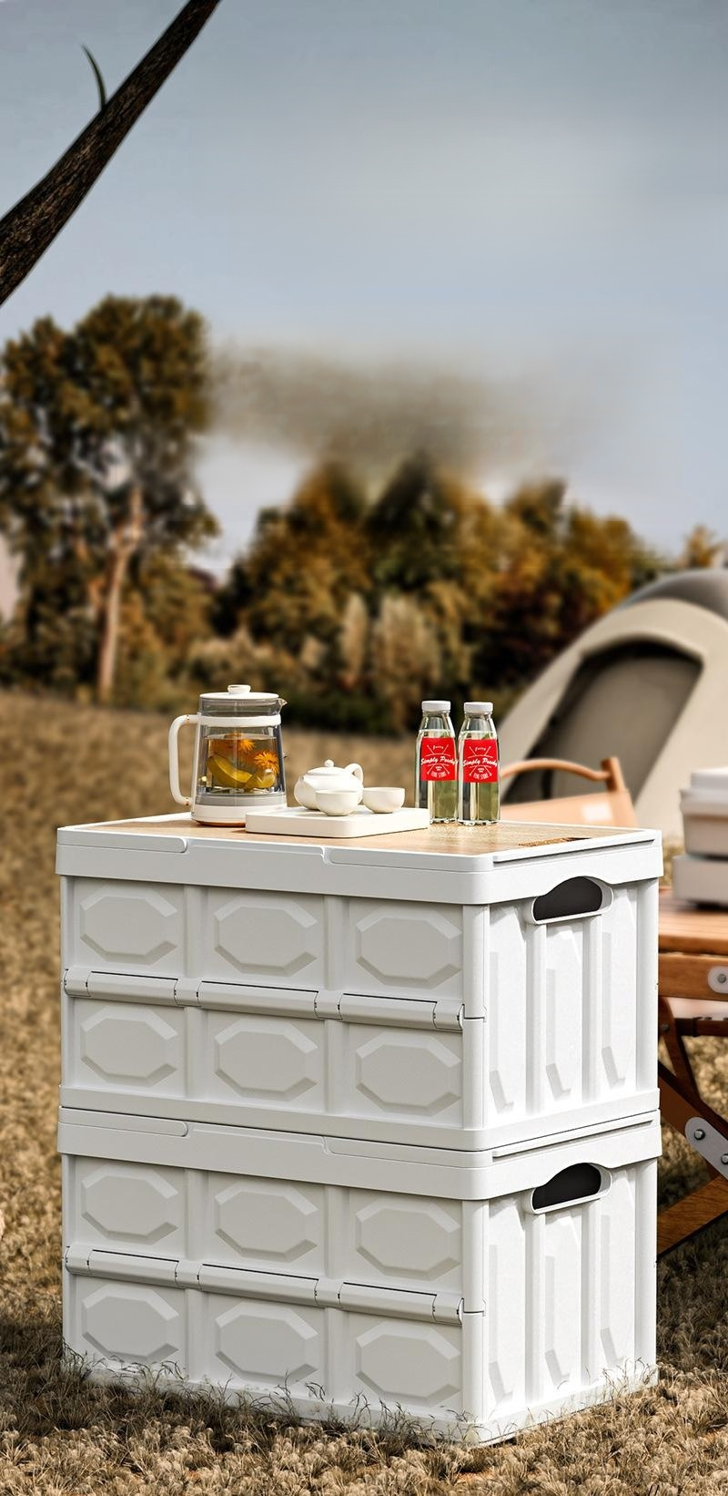 차량용 대용량 수납함 트렁크 정리 이미지