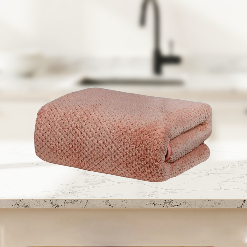 산호 양털 퀼팅 목욕 타월