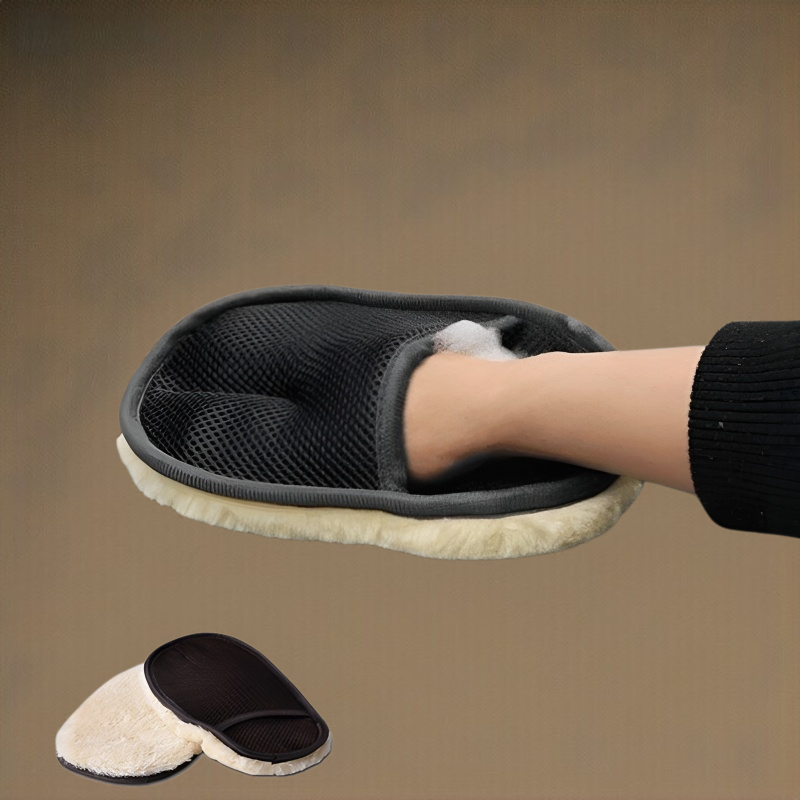 자동차 융털 세차장갑 양털 융털 도톰한 세차장갑 융털 도톰한 세차용품 차량용 세차 양털장갑 미용용품