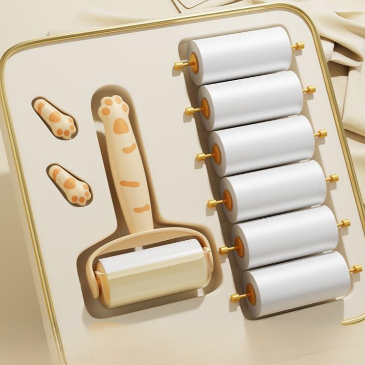 เครื่องม้วนกำจัดขนบนเสื้อผ้าแบบพกพา