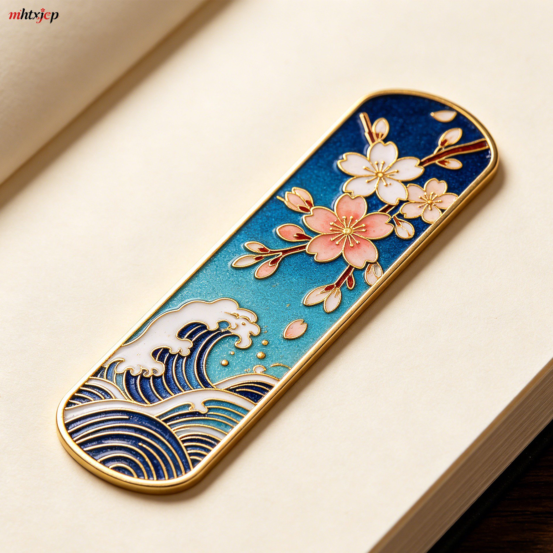 銅製七宝しおり5本セットの全体画像
