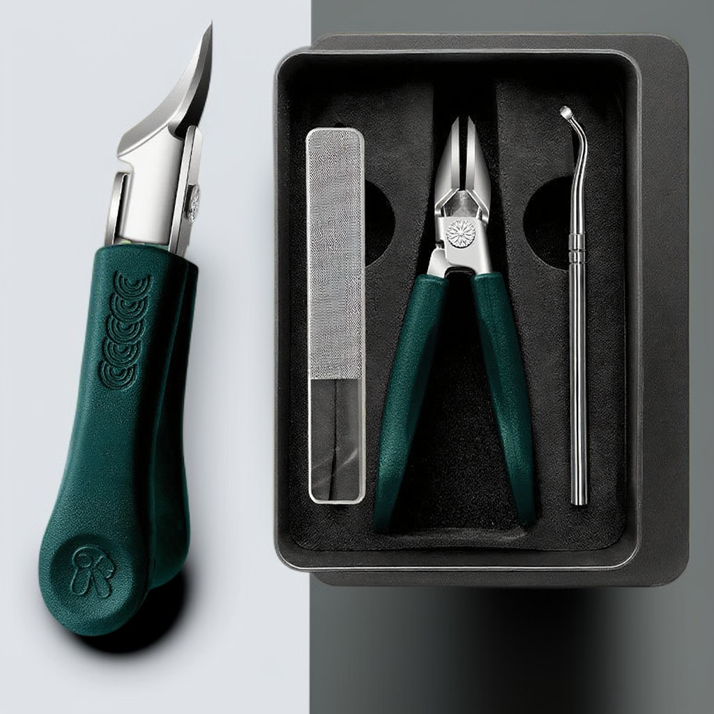 큰 개구부와 방수 기능이 있는 사선형 손톱깎이