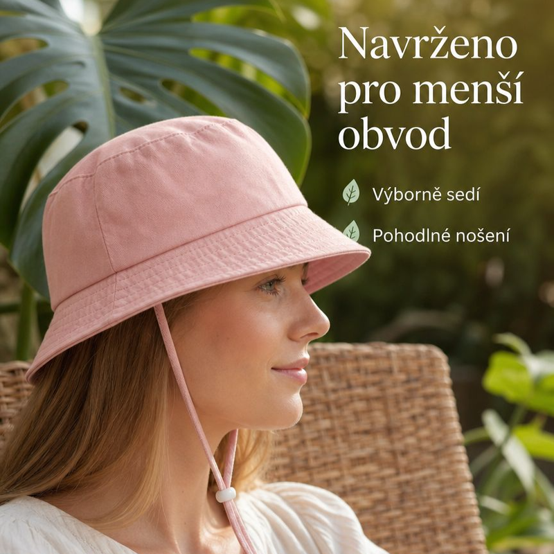 Všestranný sluneční klobouk s malým obvodem hlavy