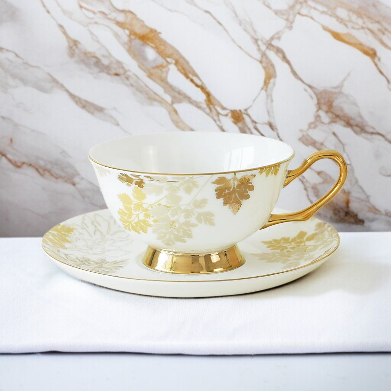 사치스러운 풍골 도자기 접시 커피 잔