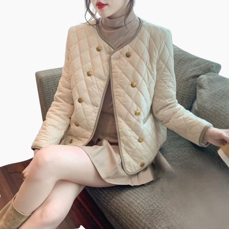 여성 기질 쇼트 패딩 점퍼 라이트 패딩 점퍼