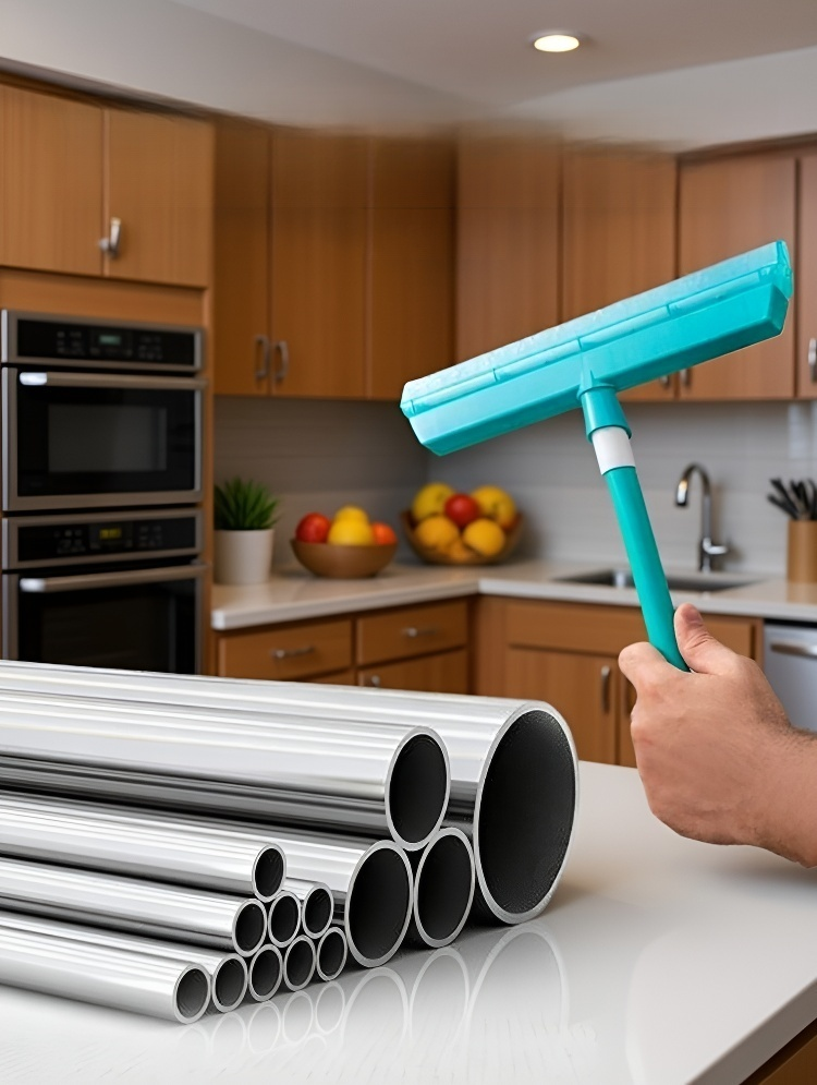 持ちやすい家庭用ガラス掃除道具のデザイン