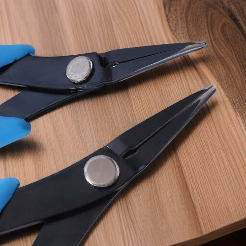 歯なし 細目ペンチ ワイヤーラップ延長プライヤー 精密素材ハンドビーズツール インチファインピンチジュエリープライヤー