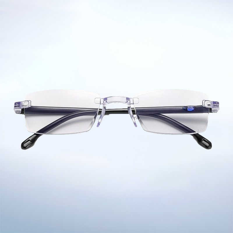 Gafas de lectura ultraligeras sin marco y antiluz azul