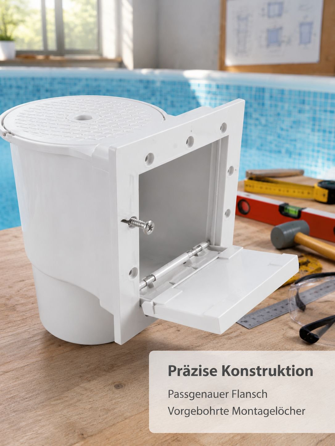 Hochwertiger Pool Kescher mit ergonomischem Griff