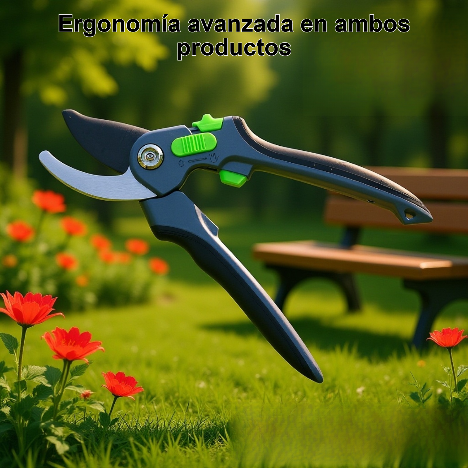 Tijeras de jardinería ergonómicas para poda precisa