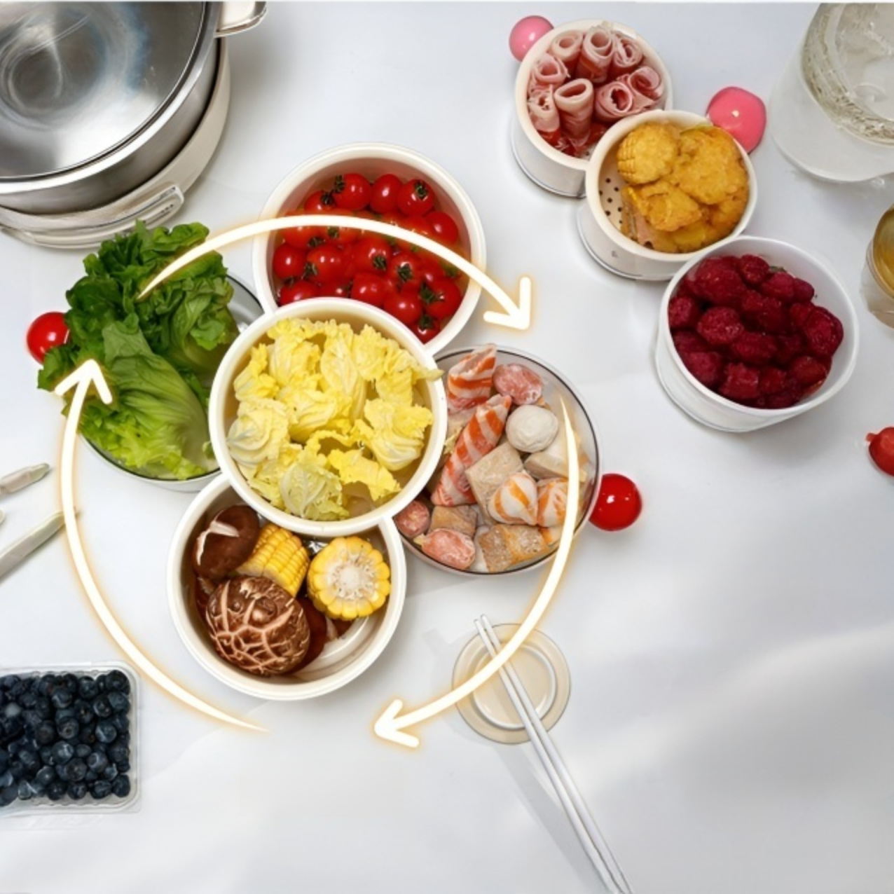 Mehrkapazität drehbares Abtropfgestell