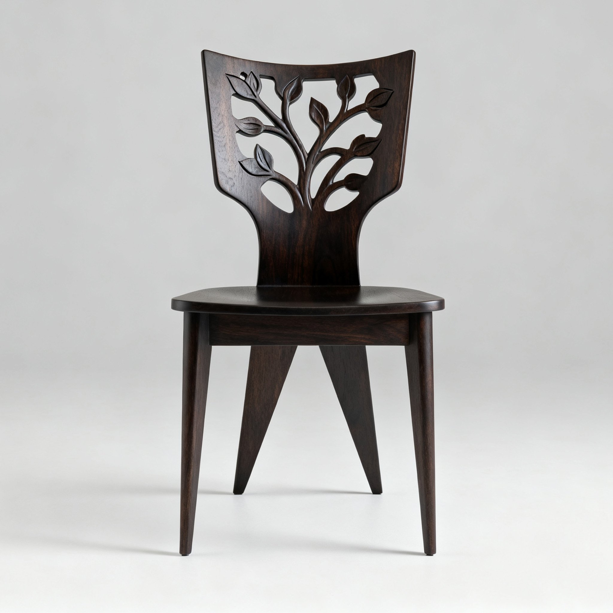 เก้าอี้ไม้แกะสลักลายอย่างประณีต