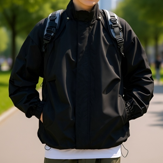 Jacke mit Reißverschluss und Stehkragen für Herren