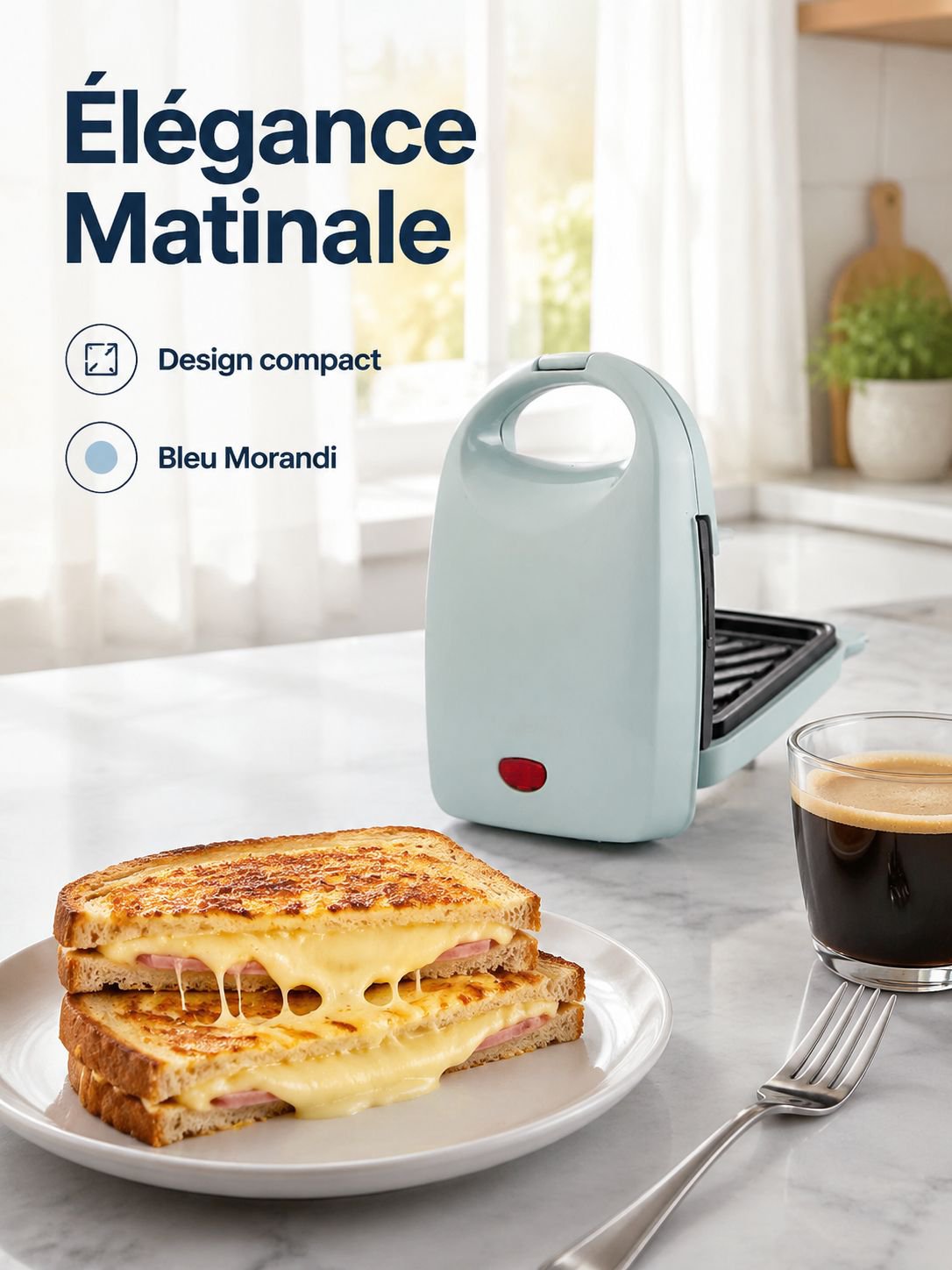 Grille-pain à sandwich pratique pour la maison