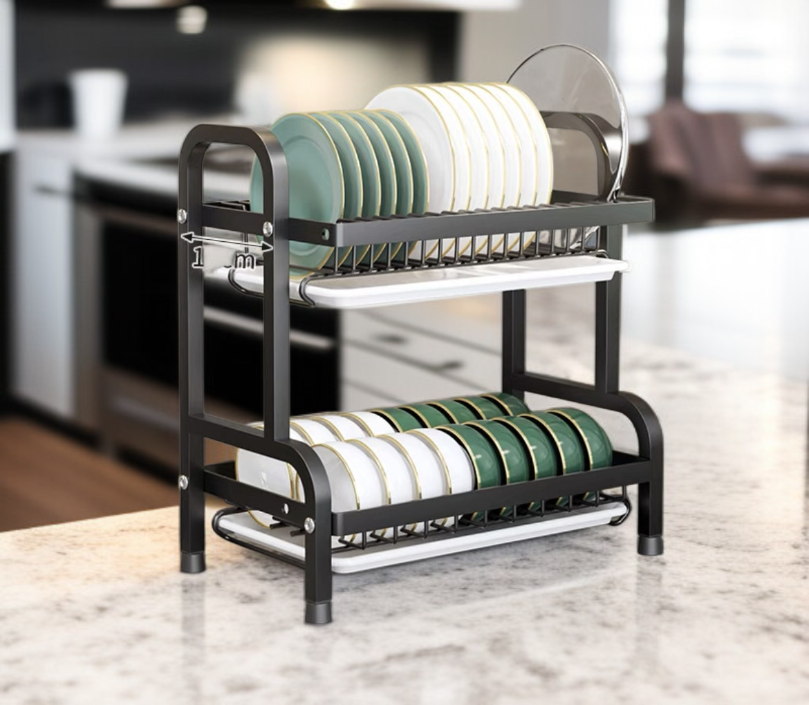 ชั้นวางจานชามช่วยประหยัดพื้นที่