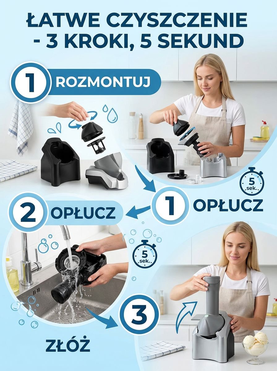 Automatyczna Maszyna do Robienia Lodów do Domu