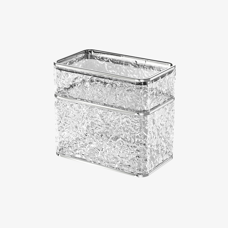 Organizador de pañuelos con diseño decorativo de ondas de agua