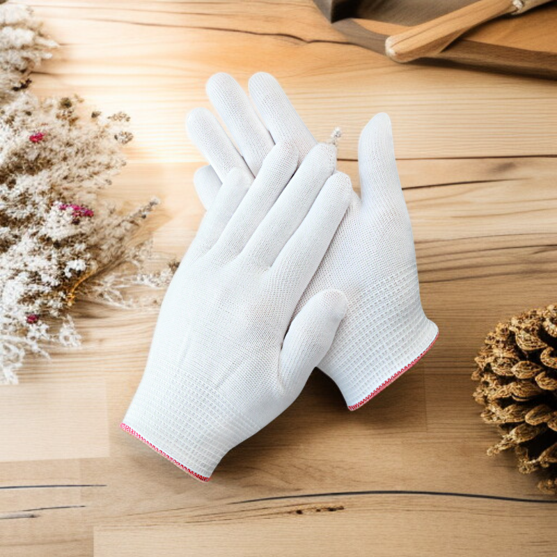 PU 코팅 처리된 손가락 보호 장갑