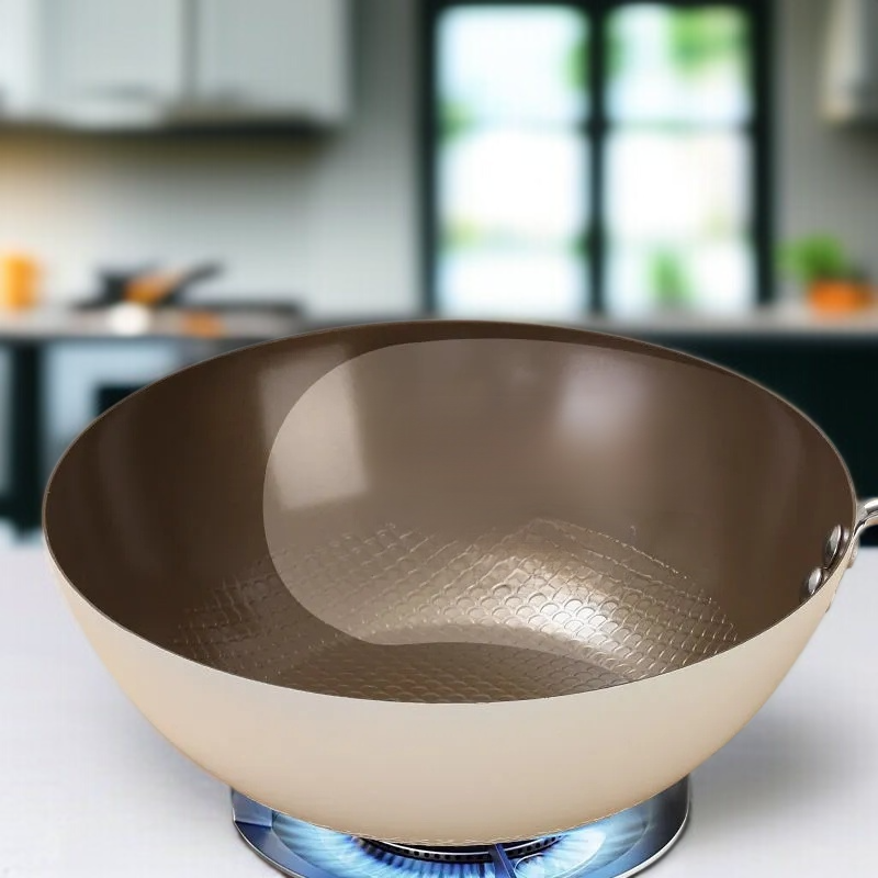 세라믹 논스틱 미니 웍 가정용 무코팅 세라믹 내마모성